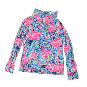 Lilly Pulitzer Women's Windsor Popover in Flamenco Beach Size XS